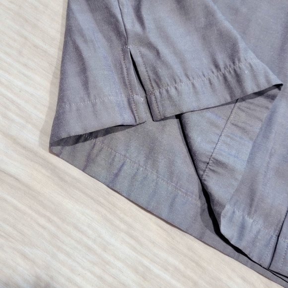 Kenneth Cole Reaction Vintage Button Short Sleeve Gray Silky Shirt Men Lg/Med - Picture 8 of 12